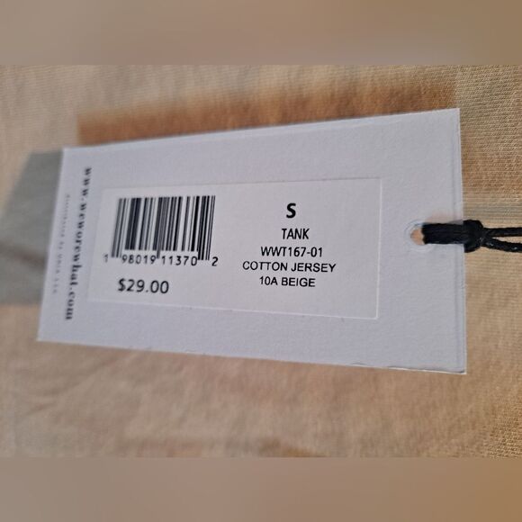 We Wore What Cotton Jersey Tank in Beige – NWT – Size Small - Picture 3 of 7